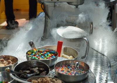 bella christie interactive dessert stations pittsburgh liquid nitrogen dessert table