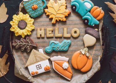 hello fall cookie platter