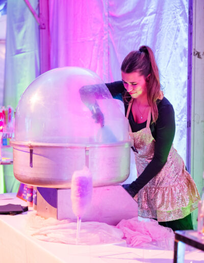 Cotton Candy Interactive Dessert Station by Bella Christie's